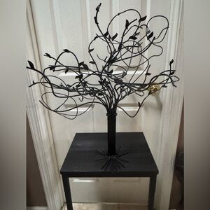 Artistic Black Metal Tree Decor 23” wide and 21”.